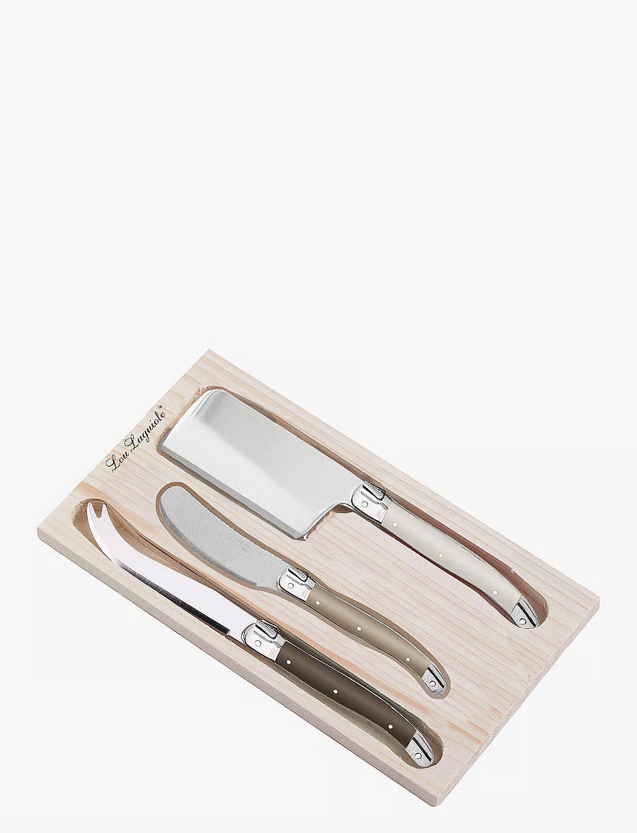 Lou Laguiole Tradition Cheese Knifes 3-Piece Knife Sets