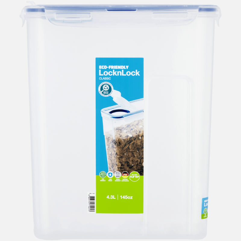 Locknlock LUNCH BOX LocknLock Cereal Container Flip Lid 4.3 Litre HPL714F
