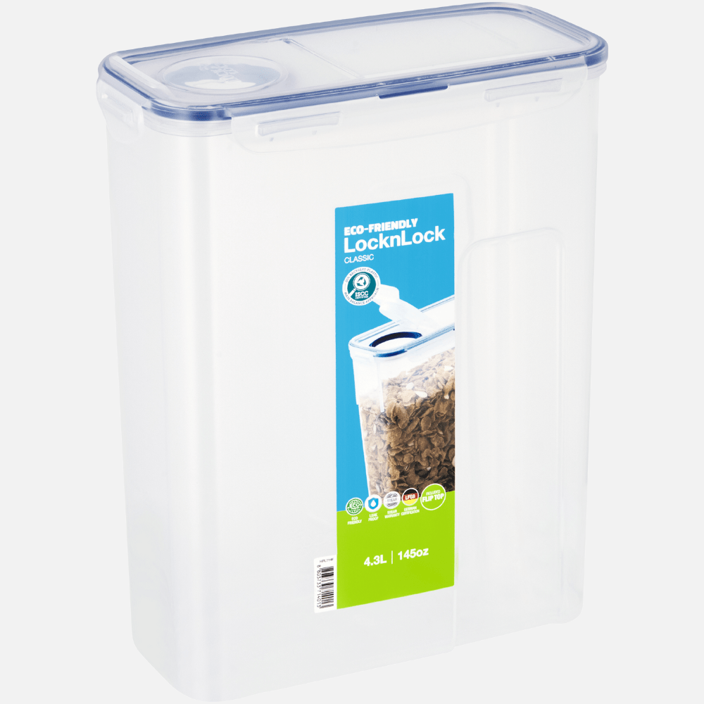 Locknlock LUNCH BOX LocknLock Cereal Container Flip Lid 4.3 Litre HPL714F