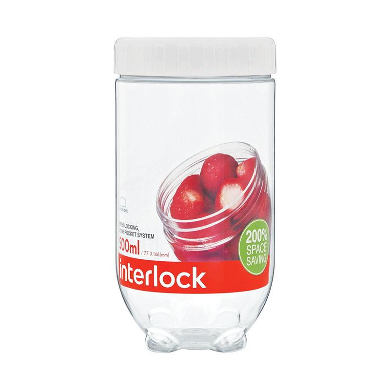 Locknlock LUNCH BOX LocknLock Interlock Container 500ml White INL203