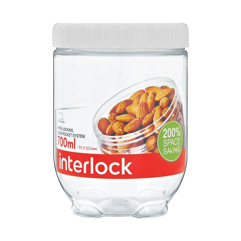 Locknlock LUNCH BOX LocknLock Interlock Container 700ml White INL304