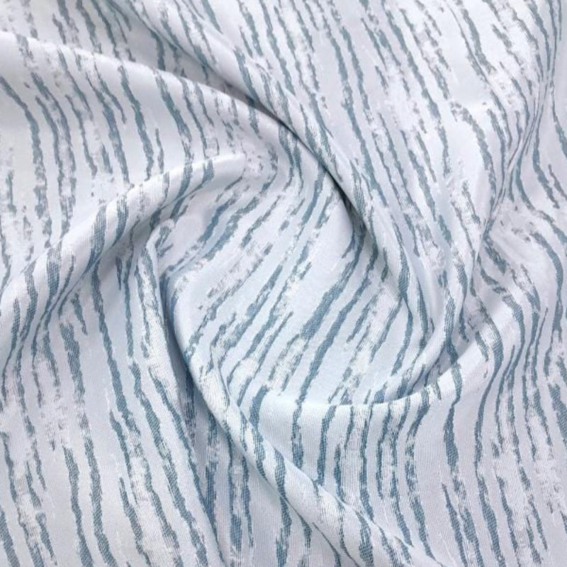 LOOM CRAFT Curtain Fabrics Woven Jacquard 2 Tone Blue 280 cm