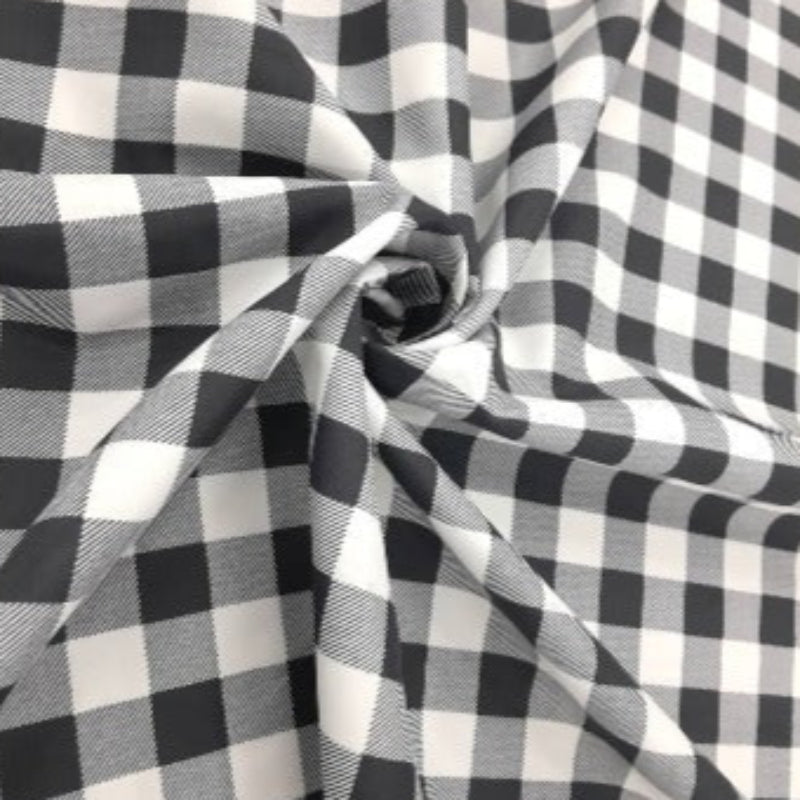 LOOM CRAFT Mini Matt Fabric Black Printed Mini Matt Check Collection 240 cm (7670621601881)