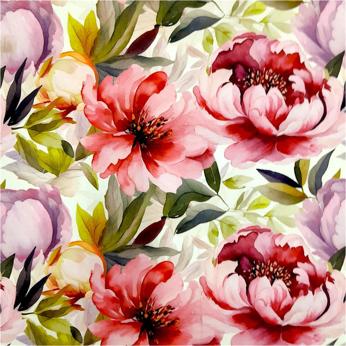 LOOM CRAFT Mini Matt Fabric Printed Mini Matt (Flower) Penelope S3 140 cm