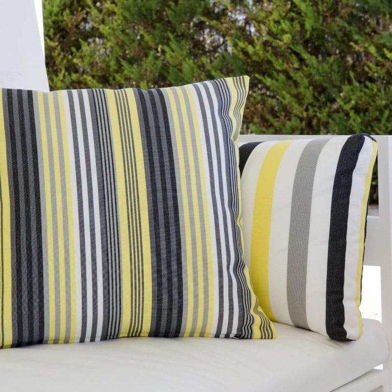 LOOM CRAFT Outdoor Canvas Bahamas Outdoor 5510 White / Grey 150 cm (7819665768537)