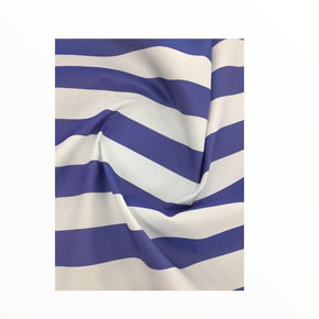 LOOM CRAFT Outdoor Canvas Bahamas  Outdoor White / Blue 5502 150 cm (7819666194521)