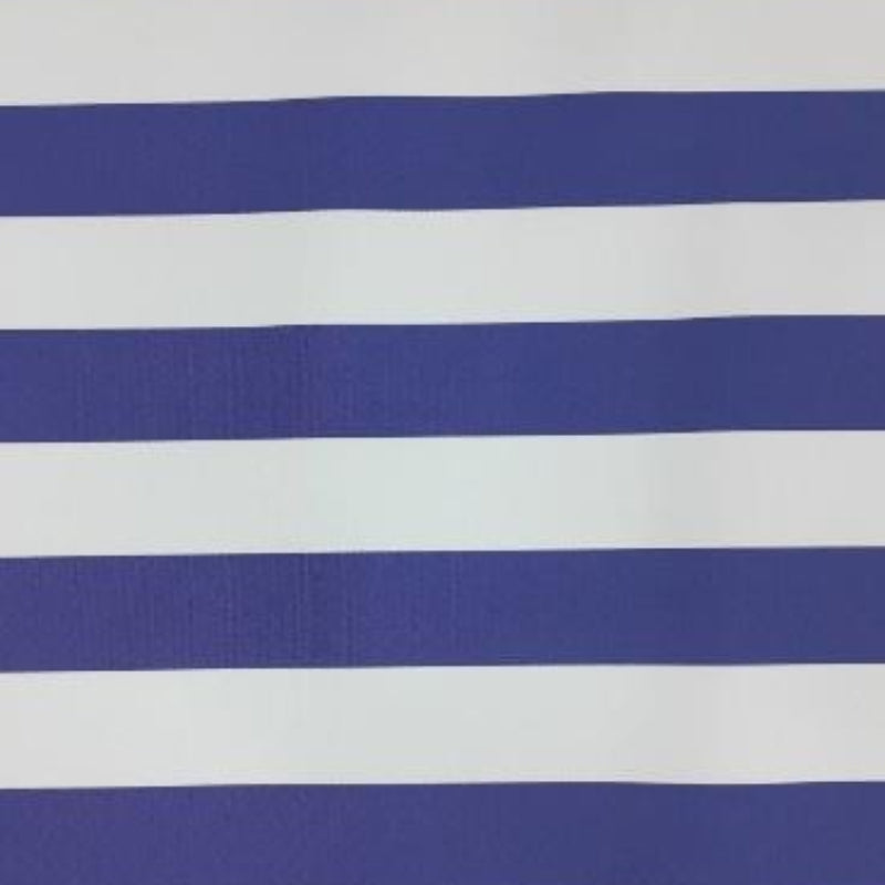 LOOM CRAFT Outdoor Canvas Bahamas  Outdoor White / Blue 5502 150 cm (7819666194521)