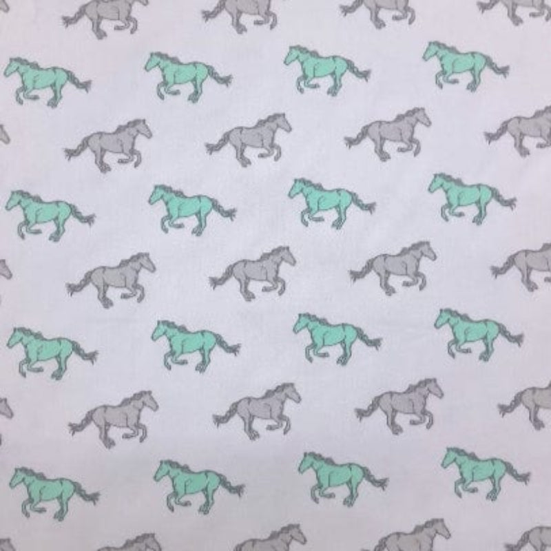 LOOM CRAFT PRINTED FABRIC 100 % Printed Cotton Horses Collection 140 cm (7899770159193)
