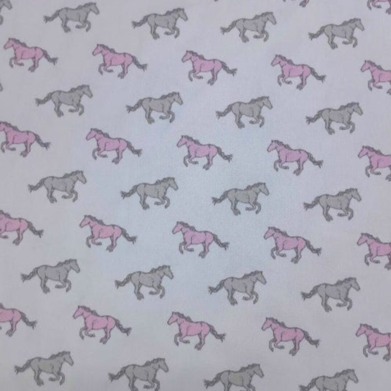 LOOM CRAFT PRINTED FABRIC 100 % Printed Cotton Horses Collection 140 cm