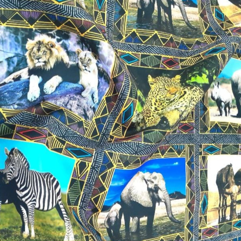 LOOM CRAFT PRINTED FABRIC Digpolybrush African Safari Placemat DGAS 140 cm (7803873820761)