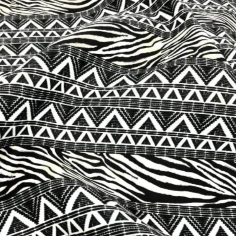 LOOM CRAFT printed fabric DigPolybrush African Zebra Stripe DGZS  140 cm (7803855798361)