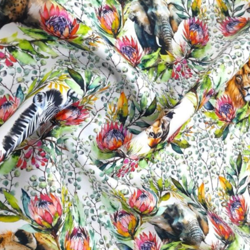 LOOM CRAFT PRINTED FABRIC DigPolybrush SA Wild Watercolour Placemat DGWW 140 cm (7803871133785)
