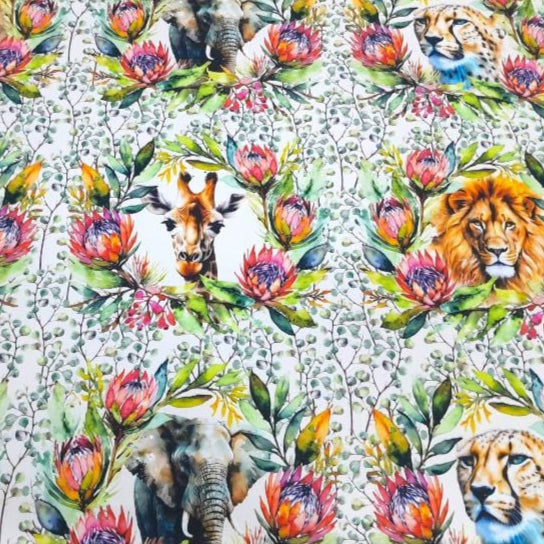 LOOM CRAFT PRINTED FABRIC DigPolybrush SA Wild Watercolour Placemat DGWW 140 cm (7803871133785)