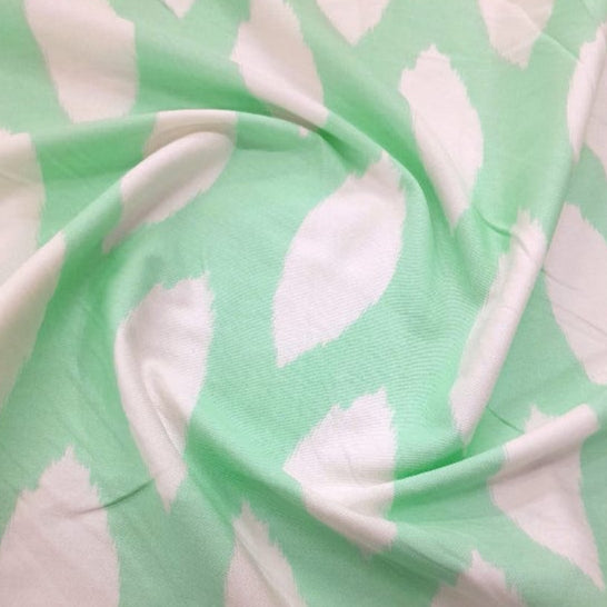 LOOM CRAFT PRINTED FABRIC Lime / White Printed Cotton Canvas Patcheo Collection 140 cm (7899883077721)