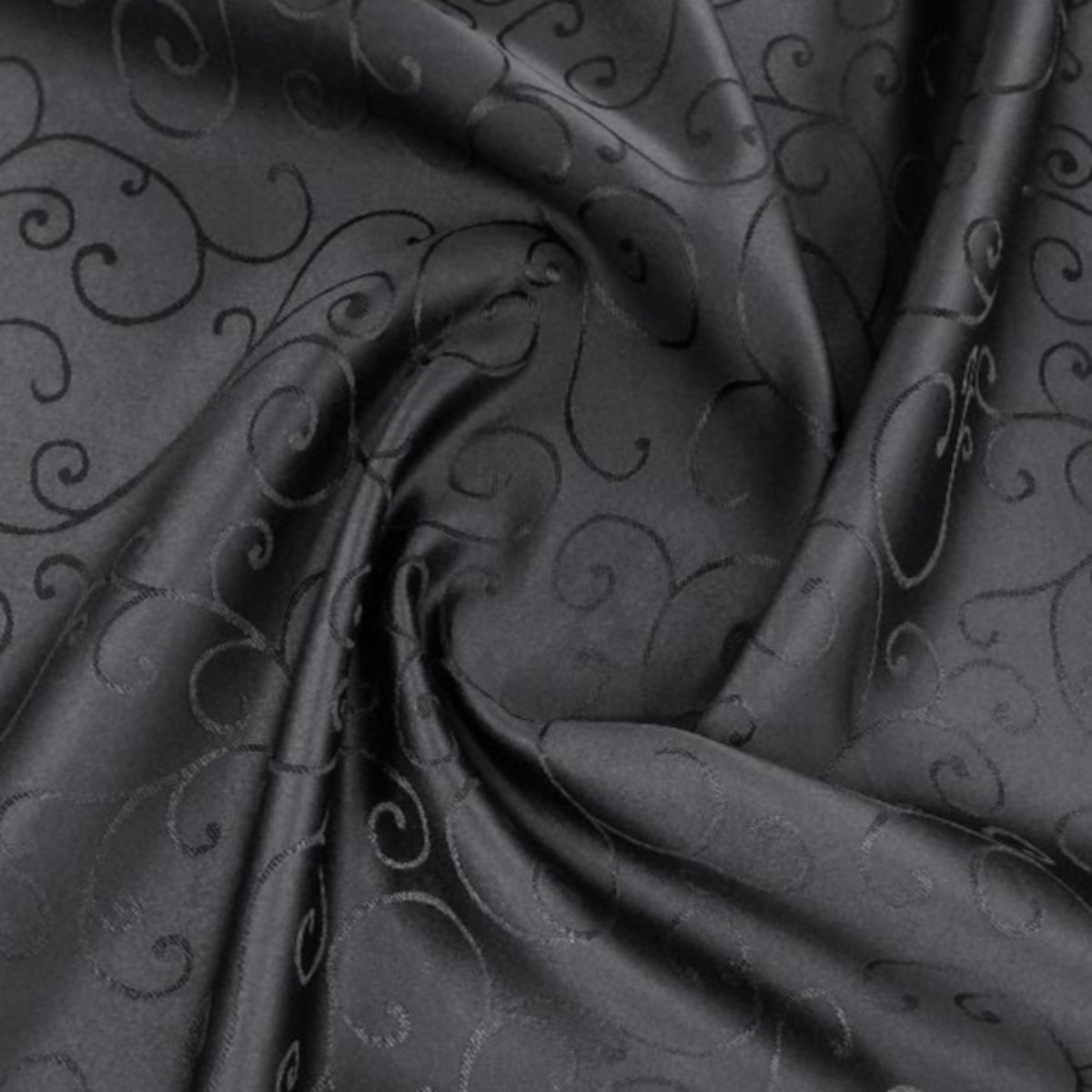 LOOM CRAFT Tabling Fabric Tabling Scroll Black 280 cm (7797852831833)