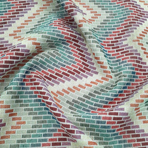 LOOM CRAFT Upholstery Fabric Tapestry Blocks Beige 140 cm