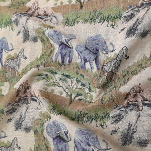 LOOM CRAFT Upholstery Fabric Tapestry Elephant 140 cm