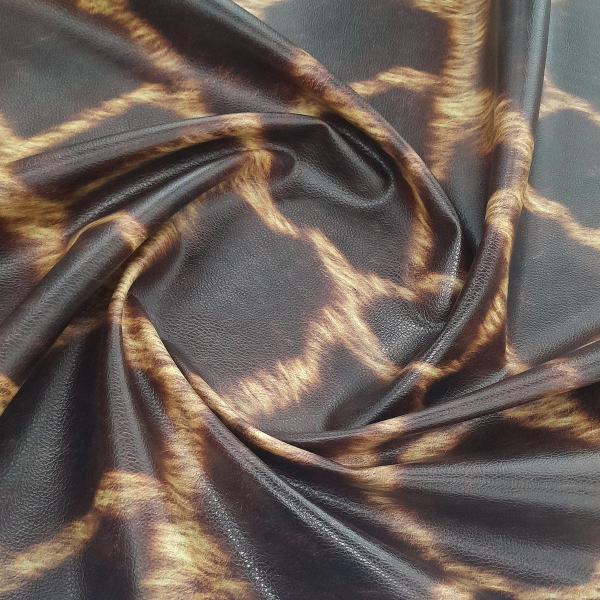 LOOM CRAFT Upholstery Fabric Upholstery Printed Vinyl Giraffe Skin 145 cm