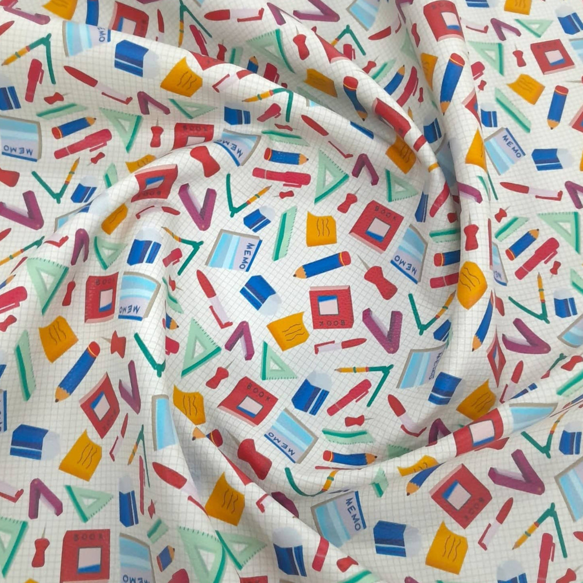 LOOM CRAFT Upholstery Fabric Upholstery Printed Vinyl Memo 145 cm