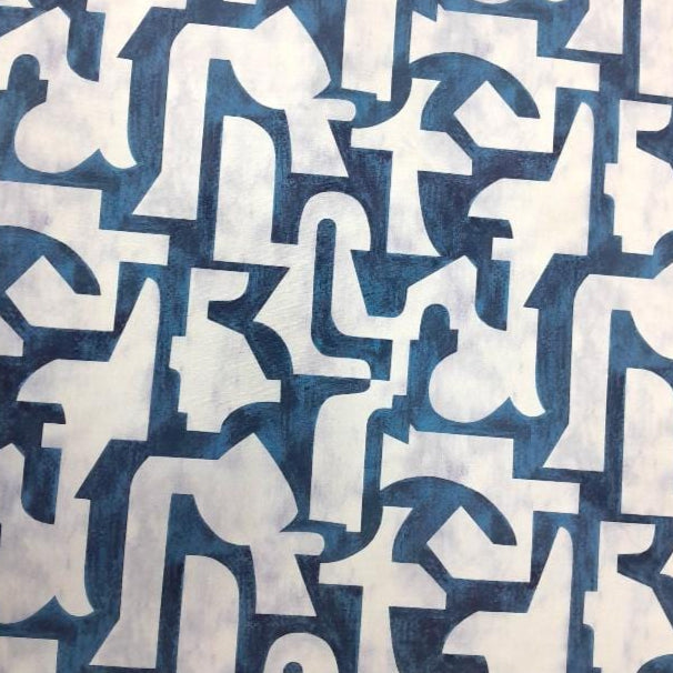 LOOM CRAFT Upholstery Fabrics Blue Slub EDCBL Upholstery Eden Cubist Slub Velvet Collection 140 cm (7792206053465)