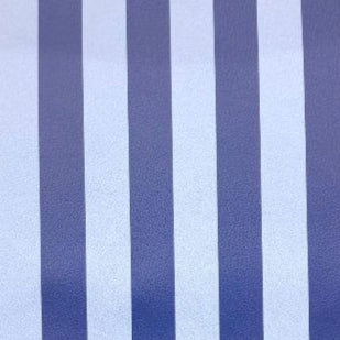 LOOM CRAFT Upholstery Material Blue / Dark Blue Printed Vinyl Stripe Collection 140 cm (7903689343065)