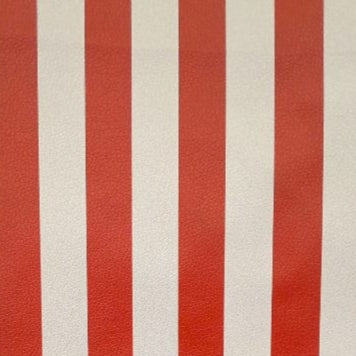 LOOM CRAFT Upholstery Material Red / Pink Printed Vinyl Stripe Collection 140 cm (7903689343065)