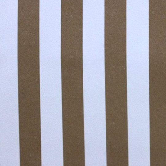 LOOM CRAFT Upholstery Material White / Beige Printed Vinyl Stripe Collection 140 cm (7903689343065)