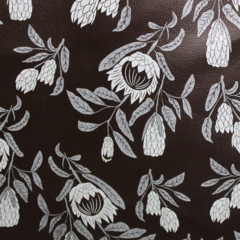LOOM CRAFT Vinyl Upholstery Printed Vinyl Protea Brown 140 cm