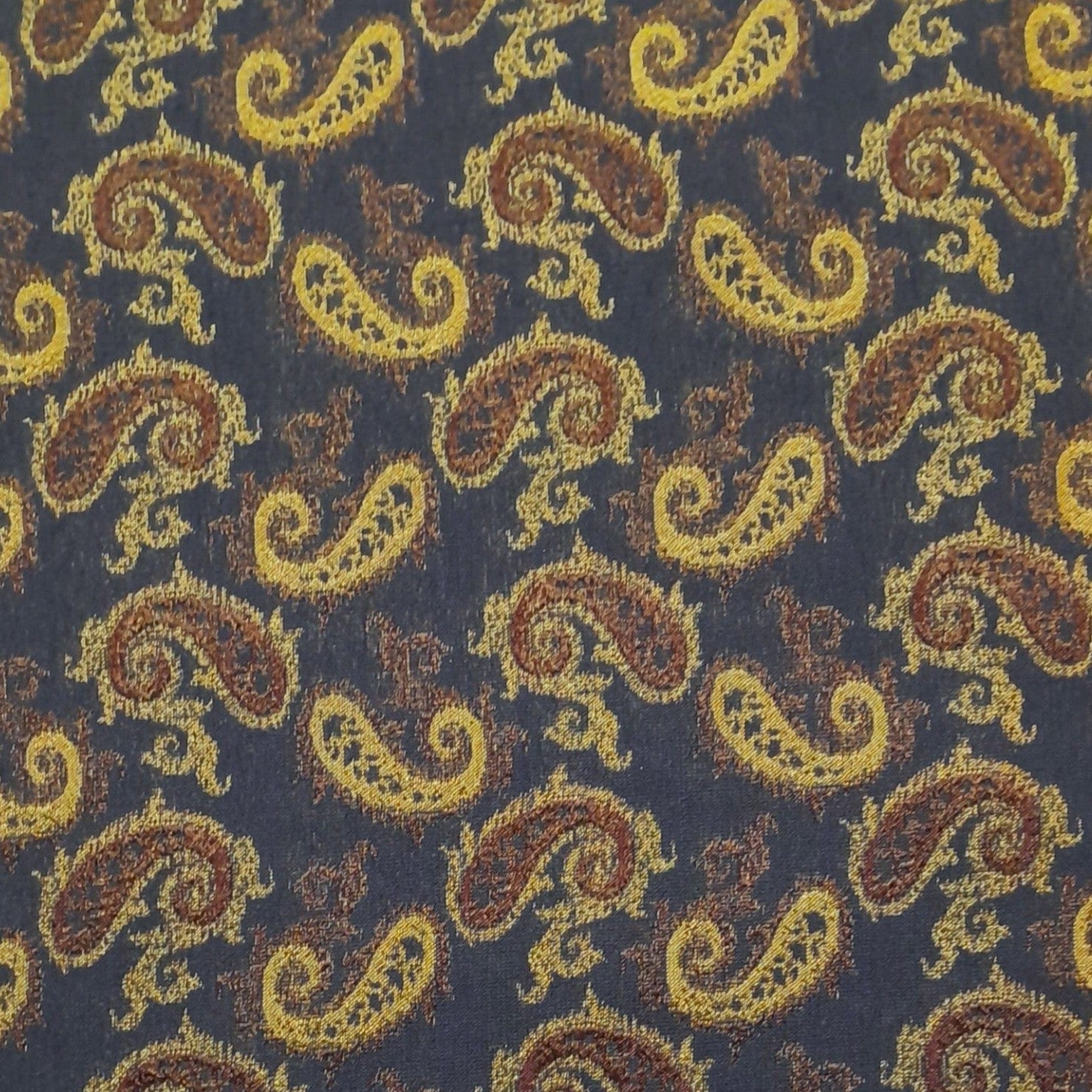 Loomcraft Fabrics Curtain Fabrics Curtain Fabric Paisley Brown/Gold 280 cm