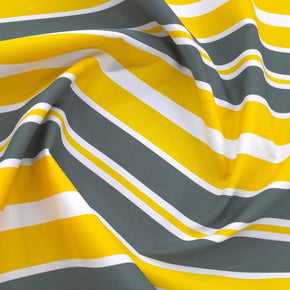 Loomcraft Fabrics Outdoor Canvas Bahamas Canvas Outdoor Yellow/Dark Grey  150 cm