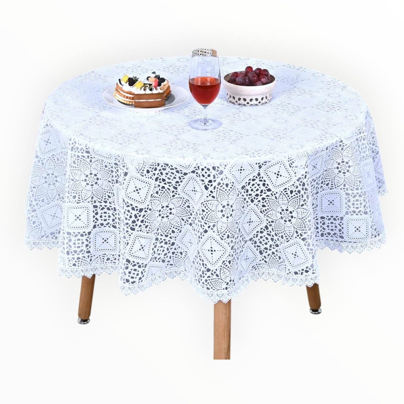 Pvc Tablecloth Pinterest Tablecloth PVC Lace White 137 cm