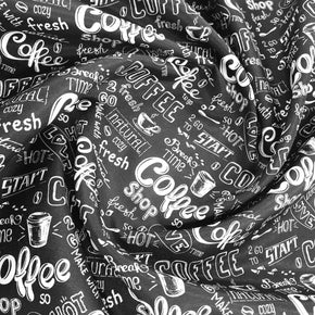 Loomcraft Fabrics Printed Mini Matt Printed Mini Matt Coffee Break 140 cm