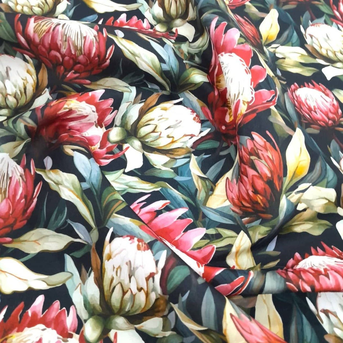 Loomcraft Fabrics Printed Mini Matt Printed Mini Matt Protea Fantasy 140 cm