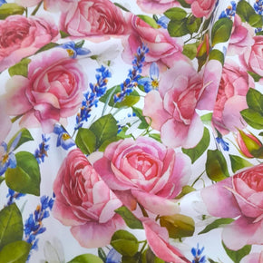 Loomcraft Fabrics Printed Mini Matt Printed Mini Matt Rose & Lavender 140 cm