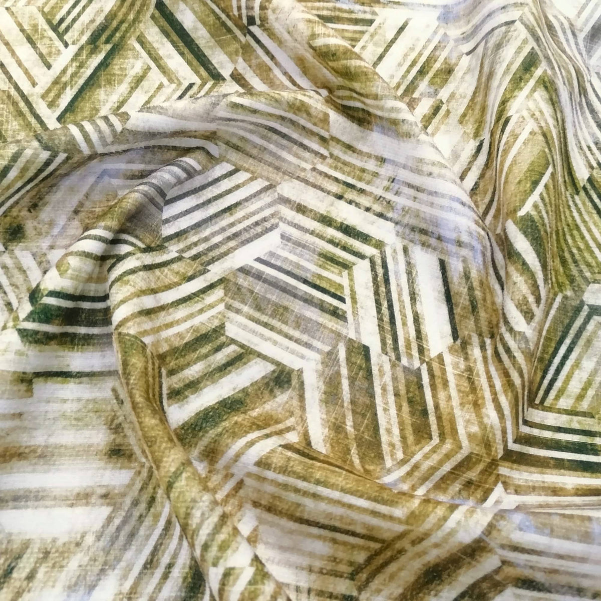 Loomcraft Fabrics Printed velvet Upholstery Printed Velvet Abstract Tile 140 cm