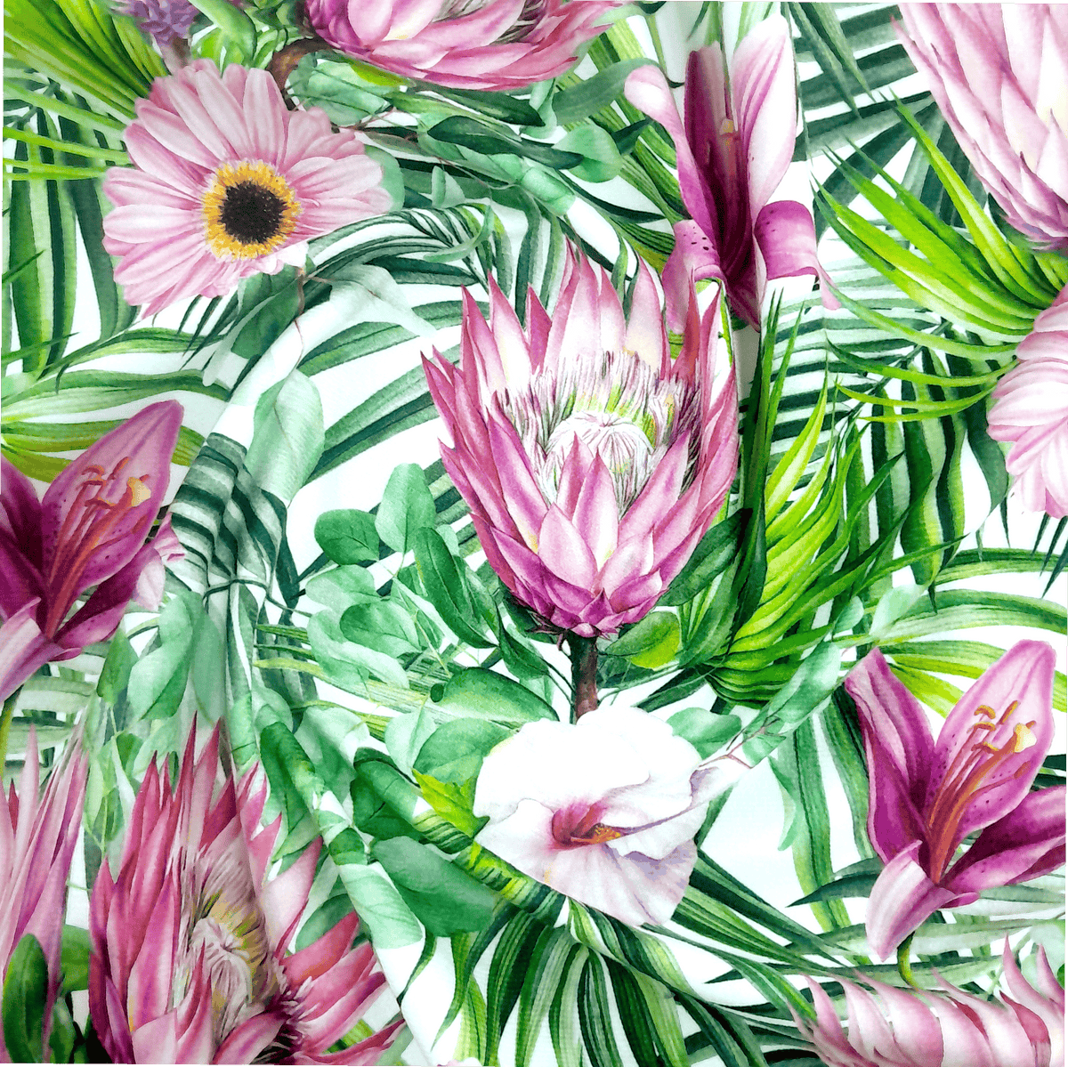 Loomcraft Fabrics Printed velvet Upholstery Printed Velvet Gerbera 140 cm