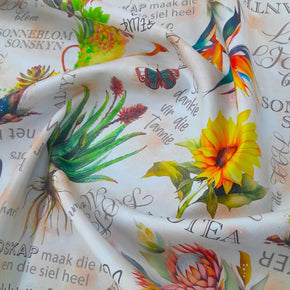Loomcraft Fabrics Printed Vinyl Upholstery Printed Vinyl Blomme Afrikaans 145 cm