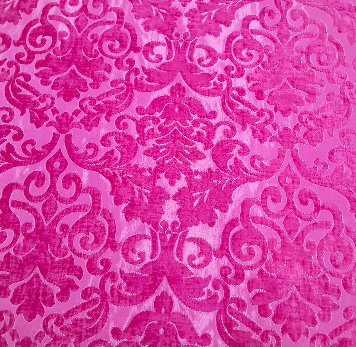 Loomcraft Fabrics Upholstery Fabric Fabric Upholstery Valencia Floral Cerise Pink 140 cm