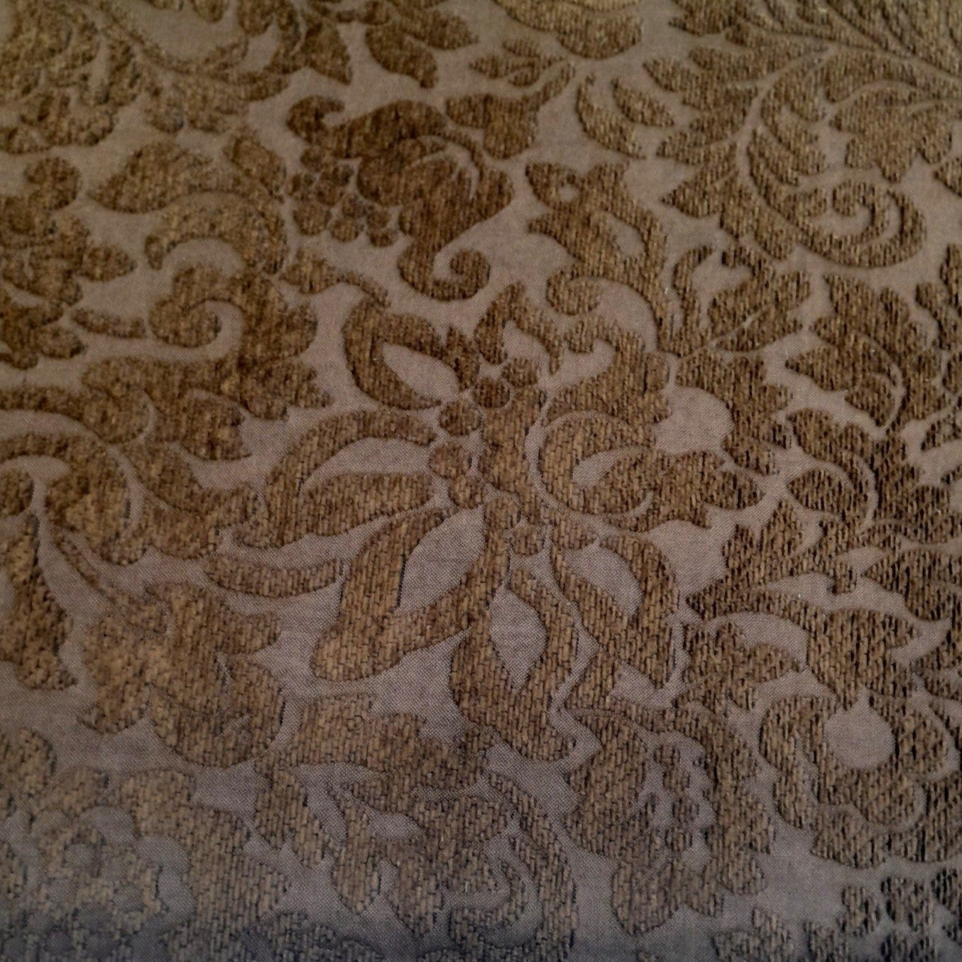 Loomcraft Fabrics Upholstery Fabric Upholstery Tapestry Chenille Floral Brown 140 cm