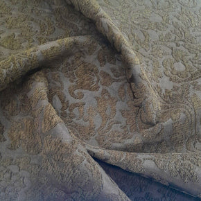 Loomcraft Fabrics Upholstery Fabric Upholstery Tapestry Chenille Floral Brown 140 cm