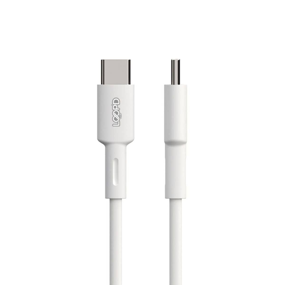 Loopd Charging Cable Loopd Lite Type-C To Type-C Cable 60W 1M - White