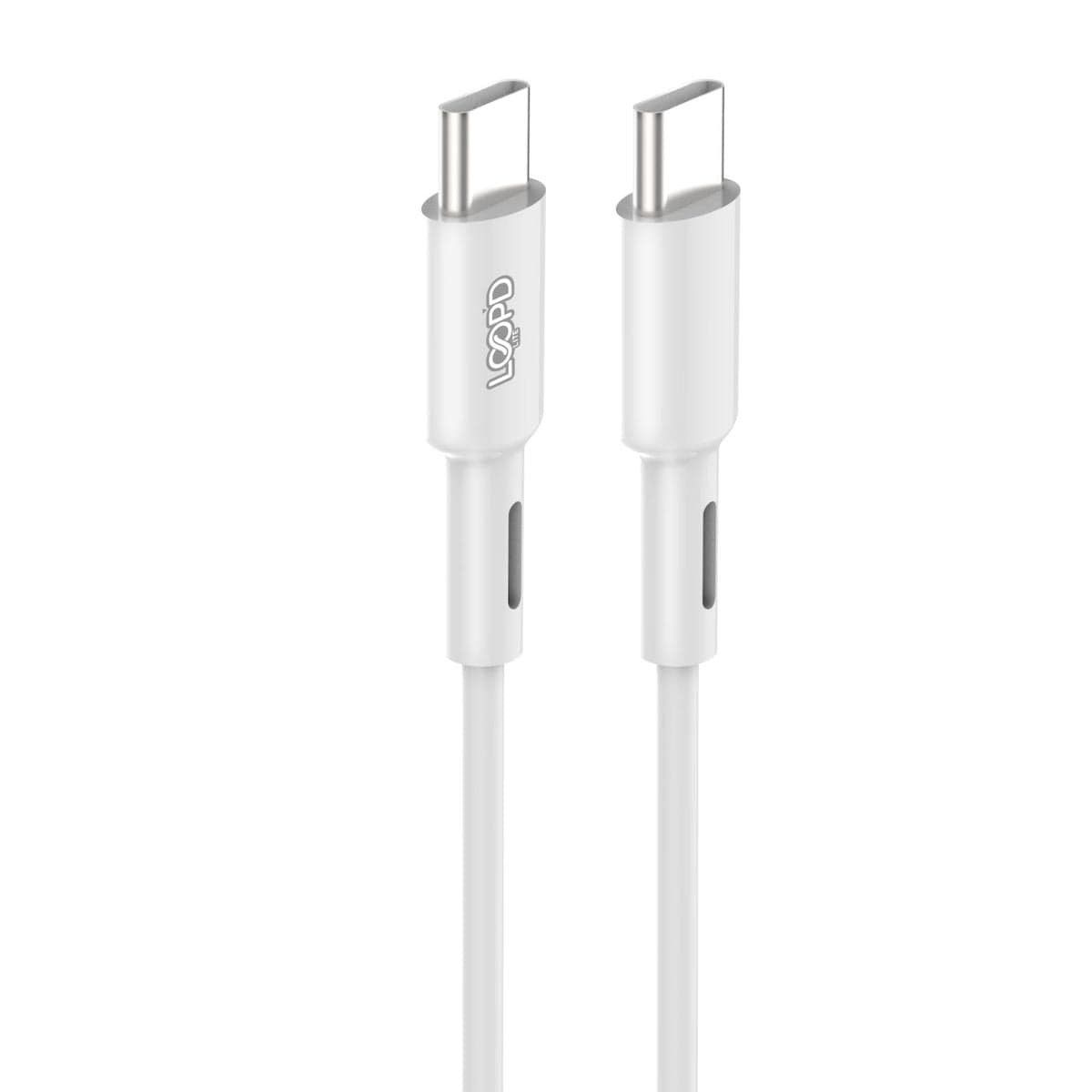 Loopd Charging Cable Loopd Lite Type-C To Type-C Cable 60W 1M - White