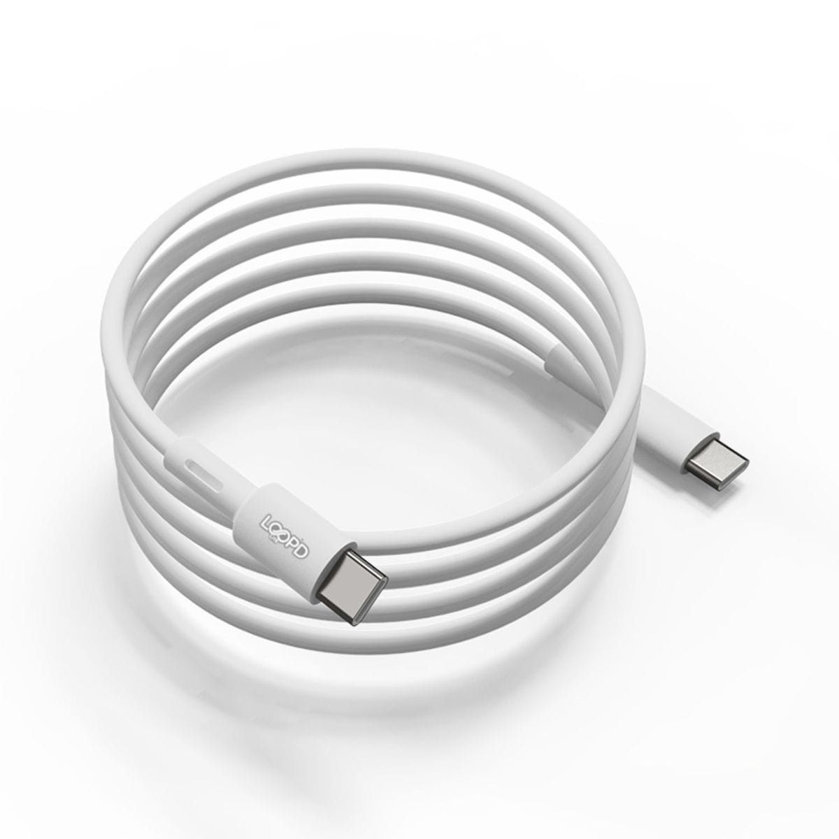 Loopd Charging Cable Loopd Lite Type-C To Type-C Cable 60W 1M - White