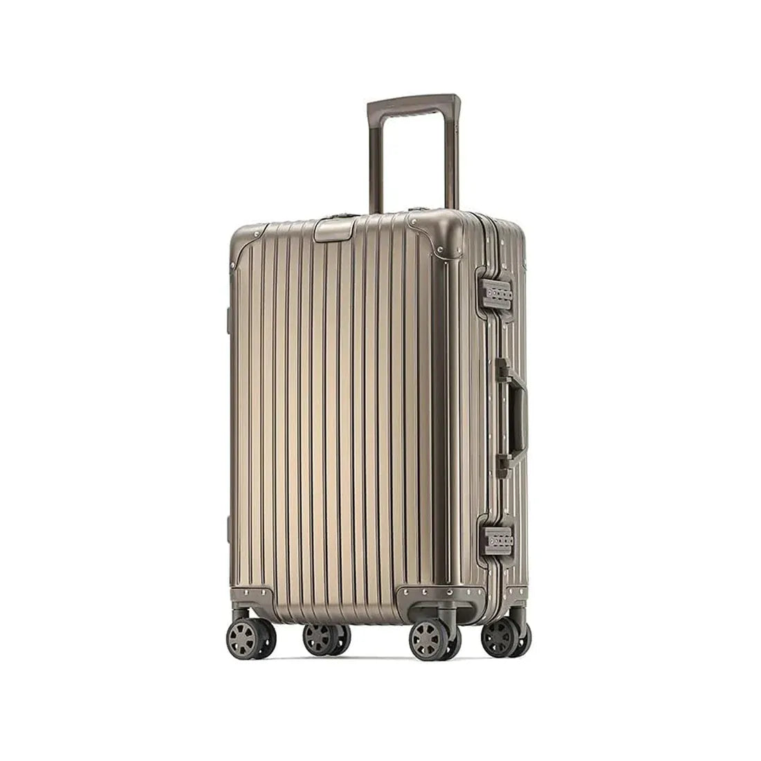 Lumin Suitcase Lumin 55Cm Suitcase Titanium Gold