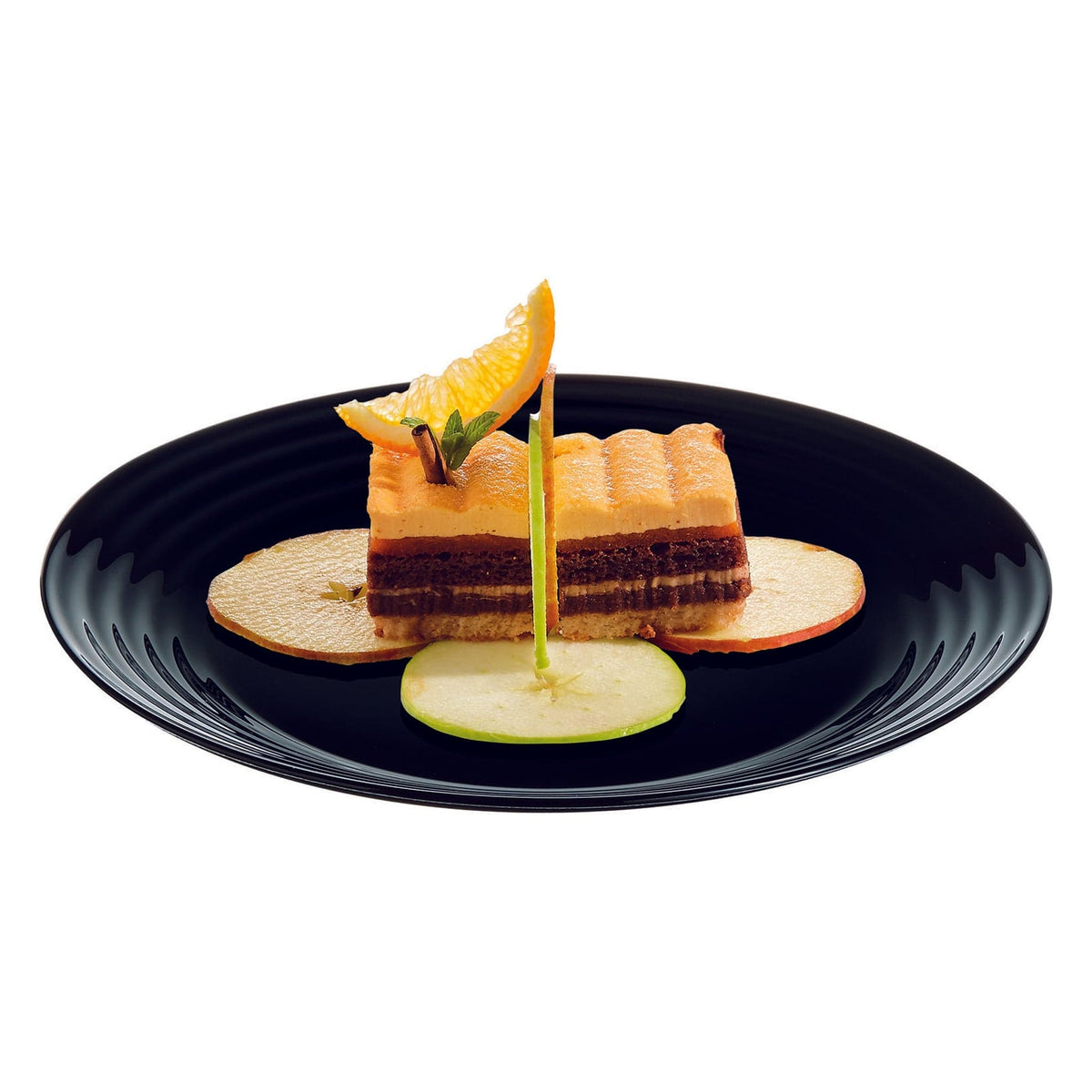 Luminarc PLATE Luminarc Harena Opal Tempered Glass Side Plate 190mm Dia Black 39990