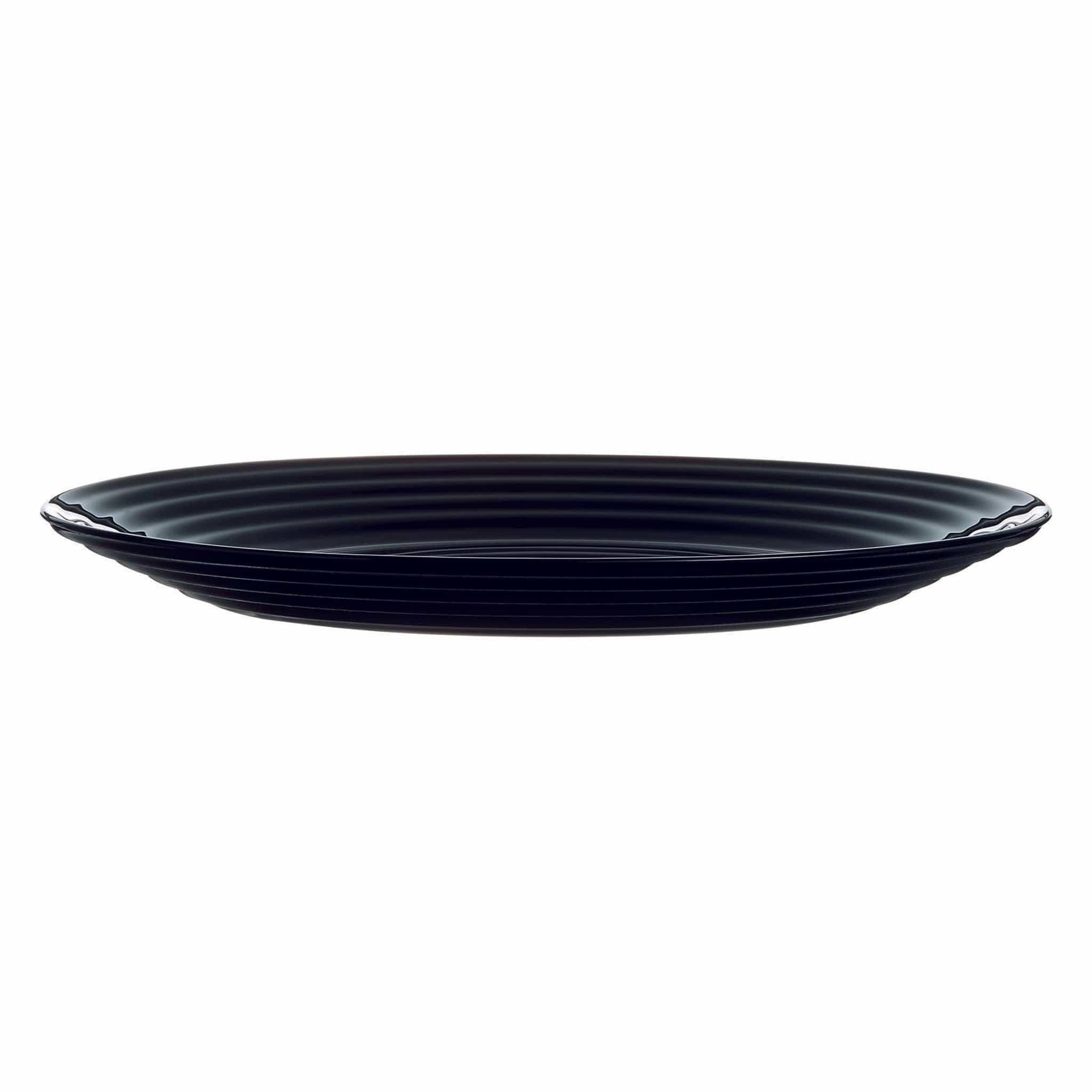 Luminarc PLATE Luminarc Harena Opal Tempered Glass Side Plate 190mm Dia Black 39990
