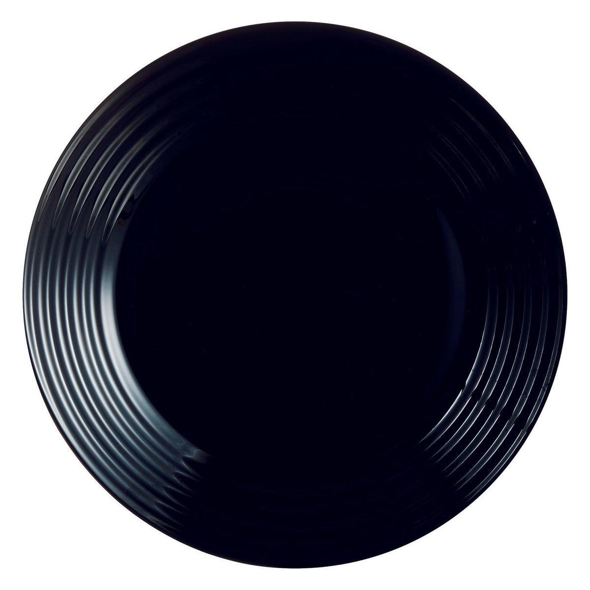 Luminarc PLATE Luminarc Harena Opal Tempered Glass Side Plate 190mm Dia Black 39990