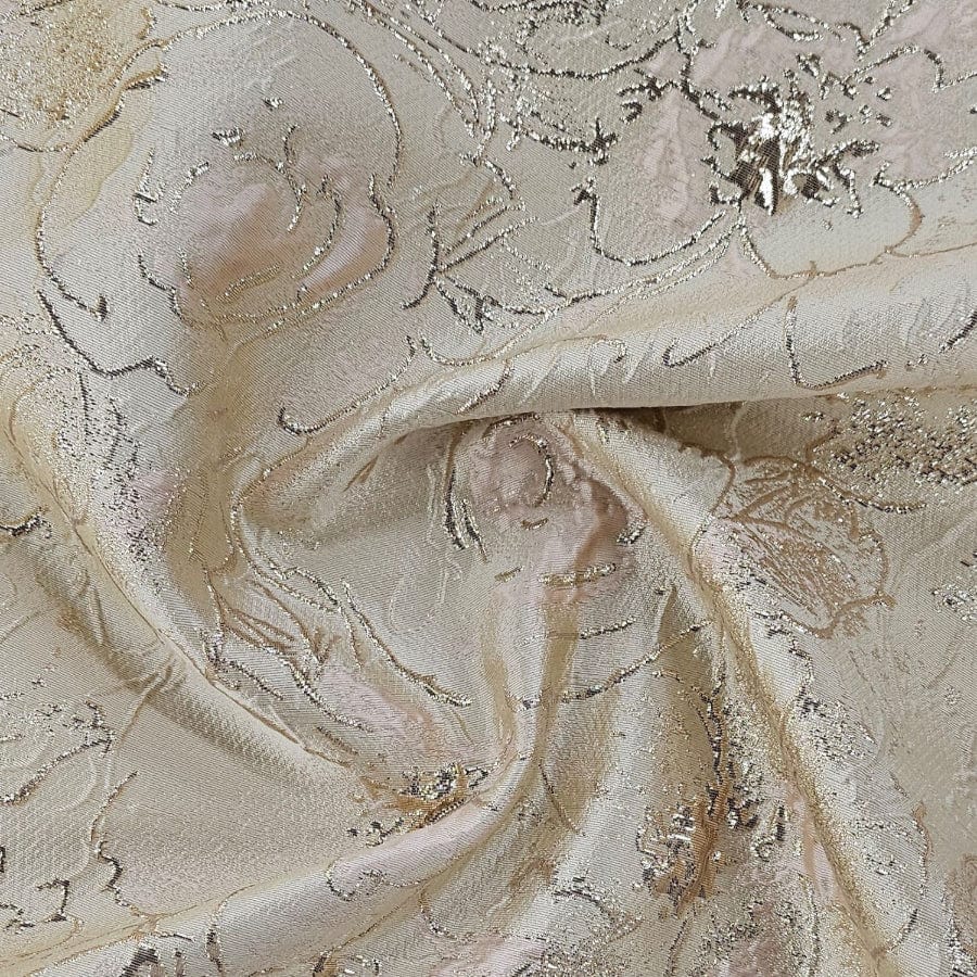 LUMY BROCADE Dress Fabric Champagne Brocade Fabric 150cm