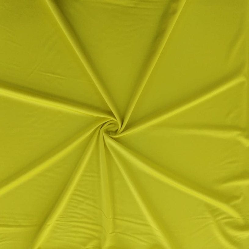 LYCRA Dress Fabrics Yellow Nylon Lycra Fabric 150cm