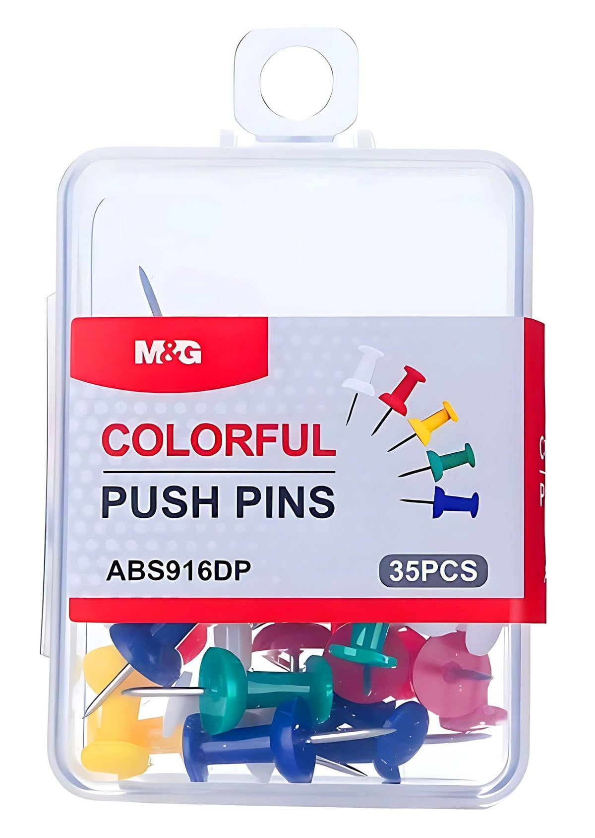 M&G Tech & Office M&G Colored Push Pins 35 Pieces ABS916DP